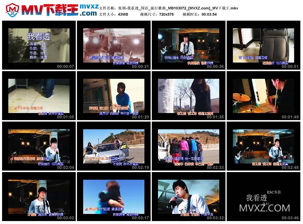 张圳-我看透_国语_流行歌曲_MB103072